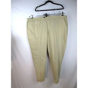 Alfani Cream Beige Skinny Pants Women 28W Tummy Control Elastic Waist NWT 27-660